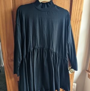 Asos black babydoll dress